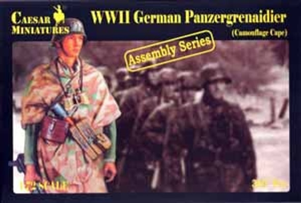 OakridgeStores.com | PEGASUS Caesar - WWII German Panzergrenaidier Camo Cape (Normandy 1944) 1/72 Model Figure Kit (C7717) 6945915377172