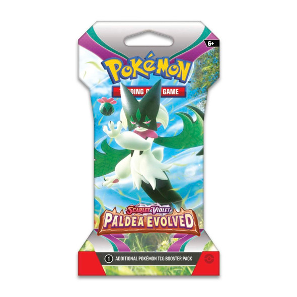 Pokemon TCG: Scarlet & Violet-Paldea Evolved Sleeved Booster Pack (Single Pack - 10 Cards) 85350 820650853500