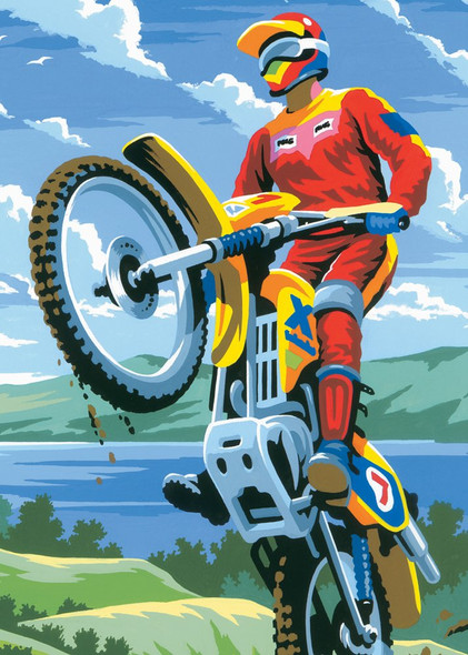OakridgeStores.com | ROYAL BRUSH - Painting By Numbers - Outdoors (Motocross, Balloons, Grand Prix) - 3 Piece Value Set - SET42 090672265166