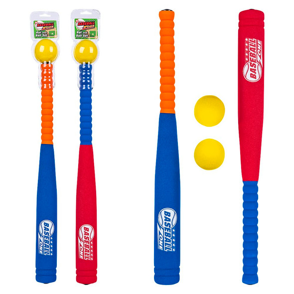 OakridgeStores.com | TTN - 23.5" Foam Baseball Bat and Ball Set - Assorted Colors 097138915757