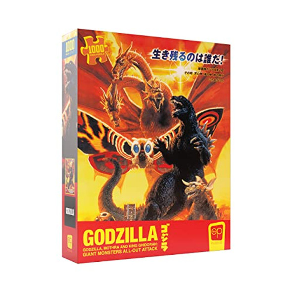 OakridgeStores.com | USAopoly Godzilla Giant Monsters All Out Attack - Kaiju 1000pc Puzzle (PZ133-710) 700304157027