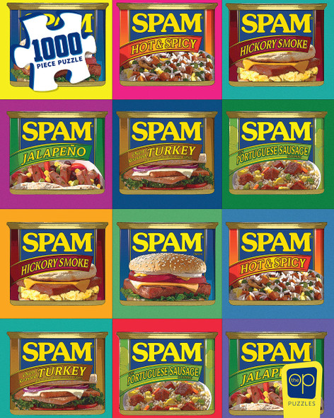 OakridgeStores.com | USAopoly SPAM: Sizzle Pork and Mmm - 1000pc Collage Puzzle (PZ143-000) 700304155603