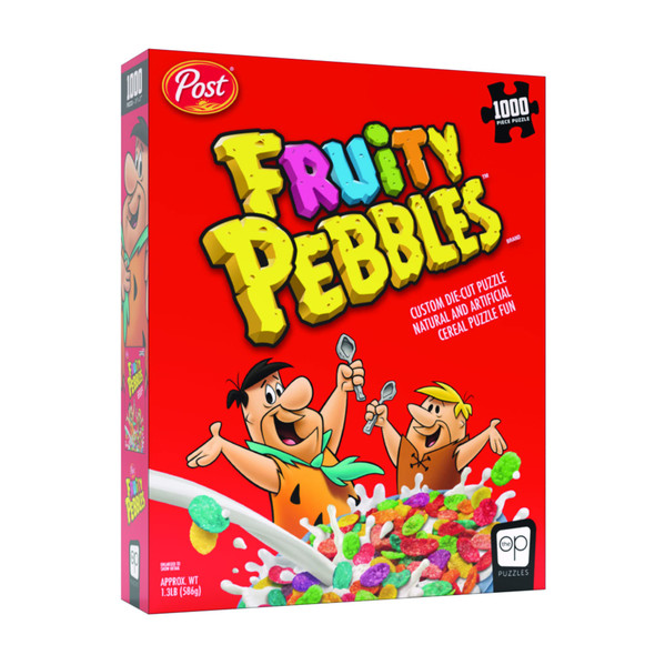 OakridgeStores.com | USAopoly Post Fruity Pebbles Cereal (Fred Flintstone) 1000pc Puzzle (PZ155-780) 700304156785