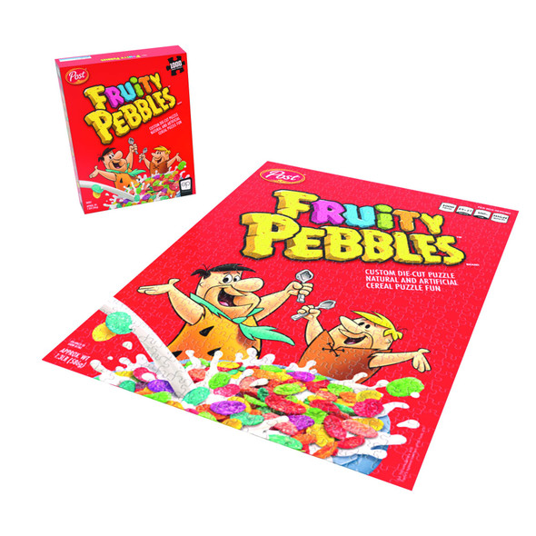 OakridgeStores.com | USAopoly Post Fruity Pebbles Cereal (Fred Flintstone) 1000pc Puzzle (PZ155-780) 700304156785
