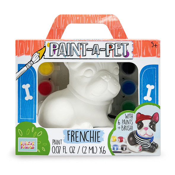 OakridgeStores.com | BRIGHT STRIPES Paint a Pet - Frenchie - Decorate and Paint Craft Kit (DIY-792) 840059200408