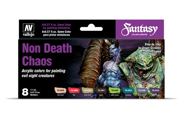 OakridgeStores.com | VALLEJO - Non Death Chaos Paint Set - Zombies, Ghosts and Night Creatures 72302 8429551723022