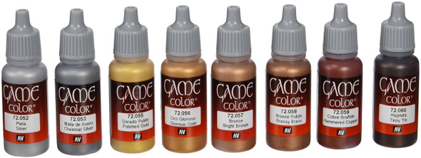 OakridgeStores.com | VALLEJO - Metallic Game Color Paint Set 72303 8429551723039