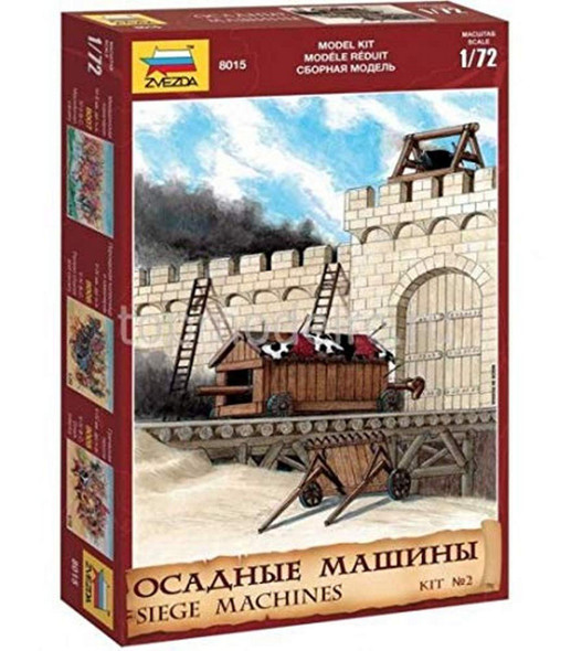 OakridgeStores.com | Zvezda - Medieval Siege Machines Kit #2 - 1:72 Scale Model Kit (8015) 4600327080158