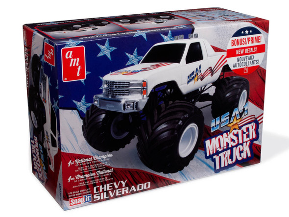 OakridgeStores.com | AMT USA-1 Monster Truck 2T 1/32 Plastic Model Car Kit (1351M) 849398057148