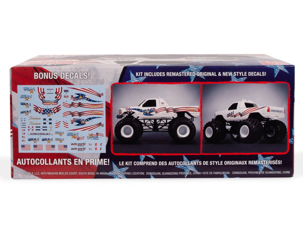 OakridgeStores.com | AMT USA-1 Monster Truck 2T 1/32 Plastic Model Car Kit (1351M) 849398057148