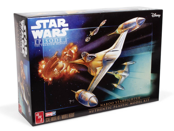 OakridgeStores.com | AMT 1/48 Star Wars: N-1 Naboo Starfighter - Plastic Snap Kit - (1376) 849398060971