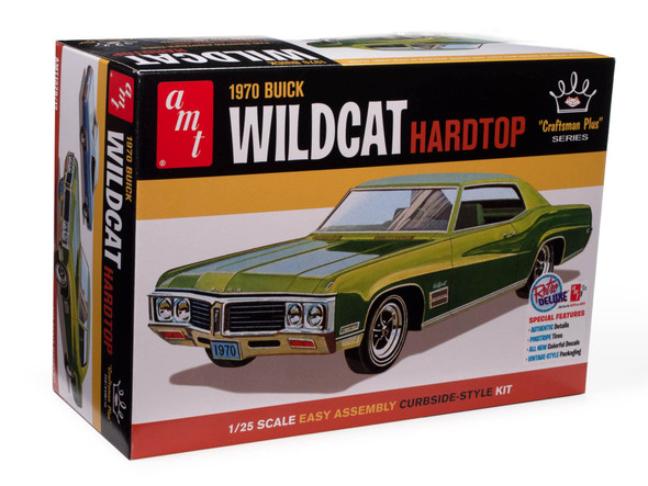OakridgeStores.com | AMT - 1970 Buick Wildcat Hardtop - 1/25 Plastic Model Car Kit (1379) 849398061008