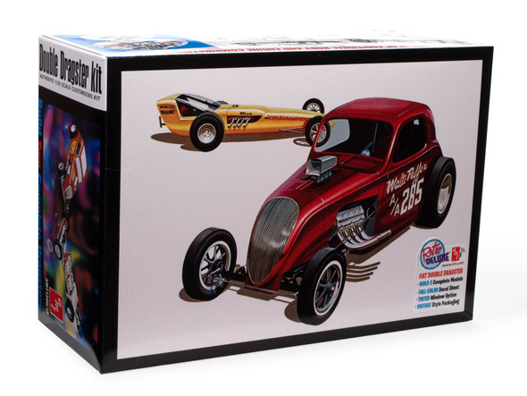 OakridgeStores.com | AMT - Fiat Double Dragster - 1/25 Plastic Model Car Kit (1380) 849398061015