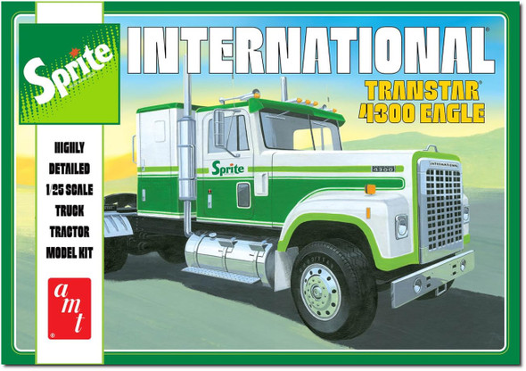 OakridgeStores.com | AMT - International Transtar 4300 Eagle Sprite - 1/25 Plastic Model Truck Kit (1394) 849398061152