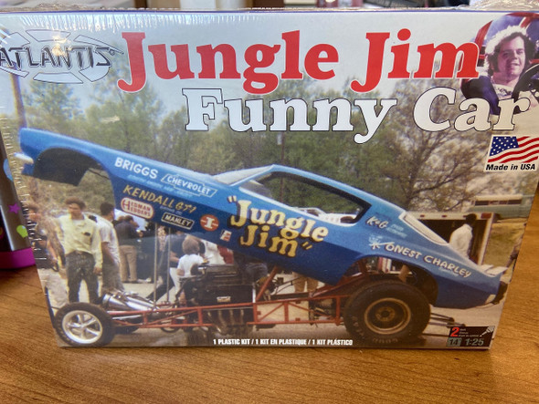 OakridgeStores.com | Atlantis - 1971 Jungle Jim Camaro Funny Car 1/25 Plastic Kit (H1449) 850002740813