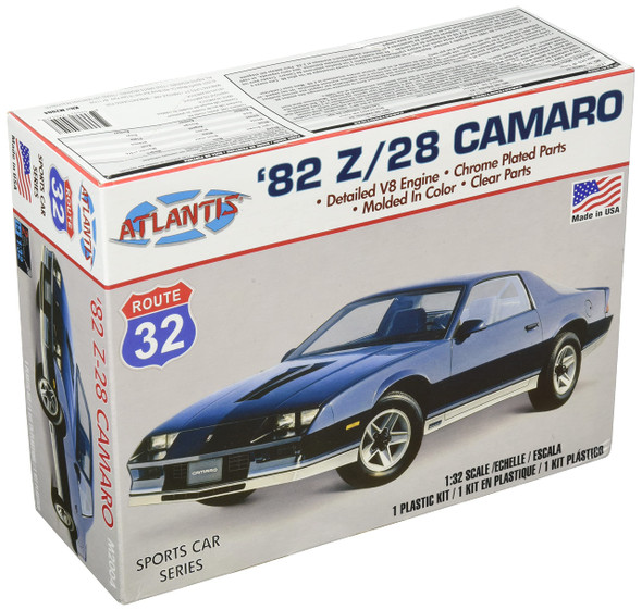 OakridgeStores.com | Atlantis - 1982 Camaro Z28 Route 32 - 1/32 Scale Plastic Kit (M2004) 850002740547