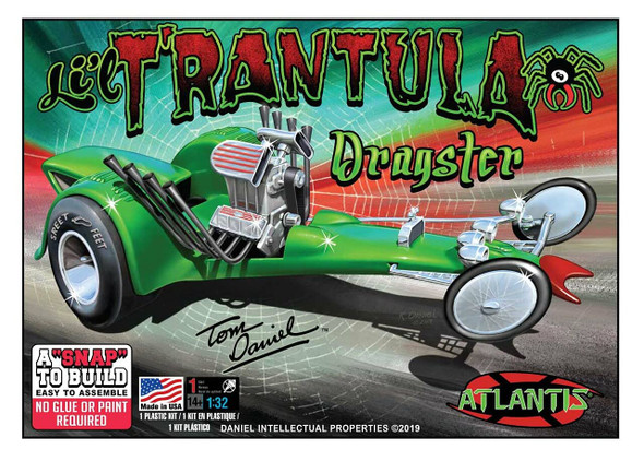 OakridgeStores.com | Atlantis - Tom Daniel Lil Trantula Show Rod - 1/32 Snap Plastic Kit (M6651) 850002740080