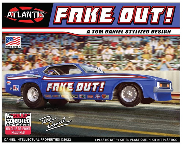 OakridgeStores.com | Atlantis - Tom Daniel Fake Out Funny Car - 1/32 Snap Plastic Kit (M8275) 850041894027