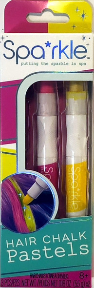 BRIGHT STRIPES Sparkle Hair Chalk Pastels 2 Pack - Assorted Syles (SPA-03)