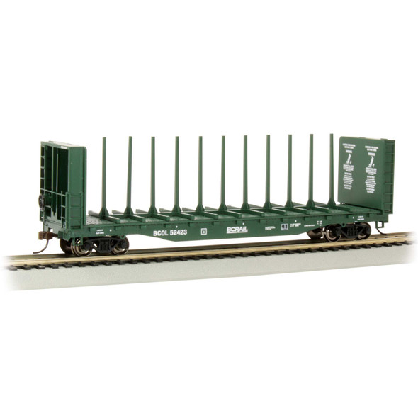 OakridgeStores.com | Bachmann - 52' Flat Car BC RAIL #52423 - HO Scale - (12901) 22899129013