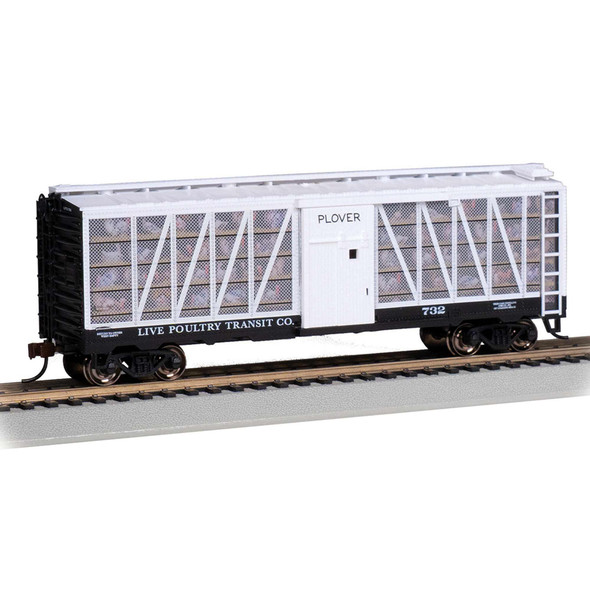 OakridgeStores.com | Bachmann - Live Poultry Transit Co. #732 - Plover with Turkeys - HO Scale Train Car (15906) 22899159065
