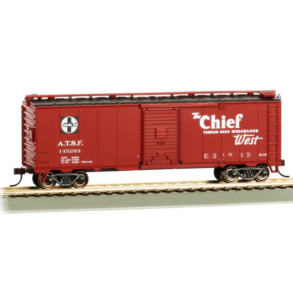 OakridgeStores.com | Bachmann - 40' Santa Fe Map Box Car - The Chief - #145263 - HO Scale (16507) 22899165073