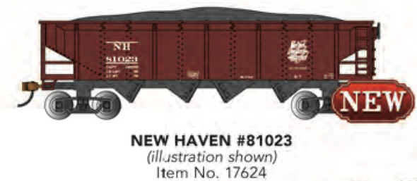 Bachmann - New Haven #81023 - HO Scale 40' Quad Hopper (17624)