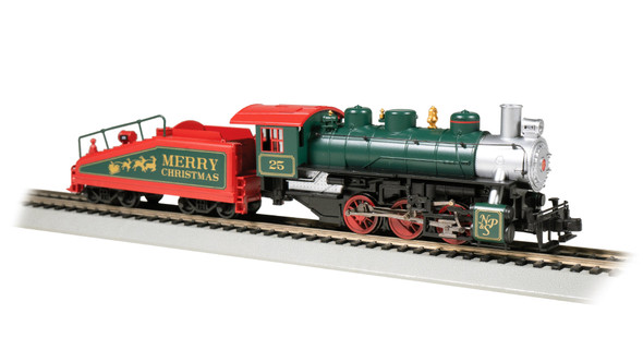 OakridgeStores.com | Bachmann - NP&S Christmas HO Scale - USRA 0-6-0 Switcher Locomotive Engine with Smoke #25 (50624) 22899506241