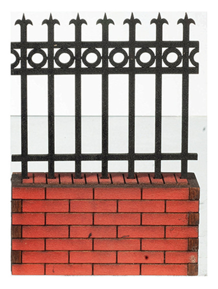 OakridgeStores.com | ALESSIO - 3 Inch Short Fence Section - 1" Scale Dollhouse Miniature (170B)