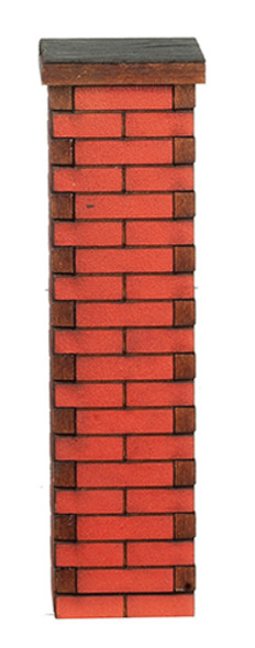 OakridgeStores.com | ALESSIO - Small Brick Column - 1" Scale Dollhouse Miniature (170SM)