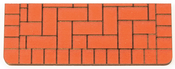 OakridgeStores.com | ALESSIO - Brick Steps Basswood Painted Brick - 1" Scale Dollhouse Miniature (551MD)