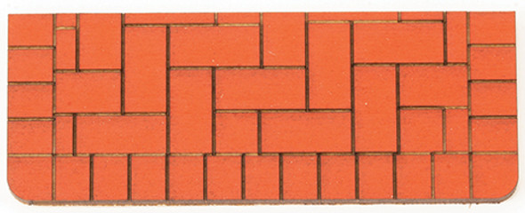 OakridgeStores.com | ALESSIO - Brick Steps Basswood Painted Brick - 1" Scale Dollhouse Miniature (551SM)