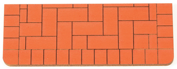 OakridgeStores.com | ALESSIO - Brick Steps Basswood Painted Brick - 1" Scale Dollhouse Miniature (551XL)