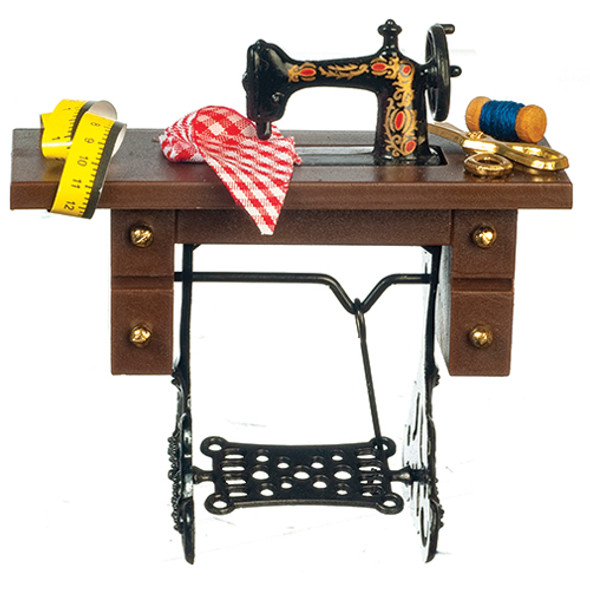 OakridgeStores.com | AZTEC - Plastic Sewing Machine with Accessories - 1" Scale Dollhouse Miniature (B0104) 717425901040