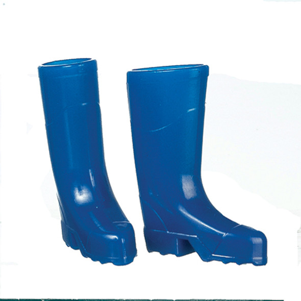 OakridgeStores.com | AZTEC - Blue Wellington Boots - 1" Scale Dollhouse Miniature (B0116) 726348001164