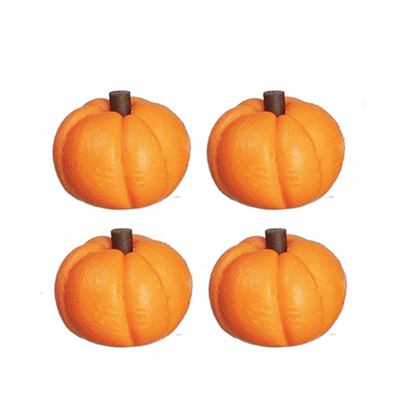 OakridgeStores.com | AZTEC - Set Of 4 Small Pumpkins - 1" Scale Dollhouse Miniature (B0536) 717425105363