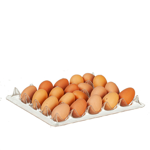 OakridgeStores.com | AZTEC - Brown Eggs On Pallet - 1" Scale Dollhouse Miniature (G6362) 717425636201