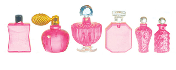 OakridgeStores.com | AZTEC - 6 Piece Pink Perfume Set - 1" Scale Dollhouse Miniature (G7552) 717425975522