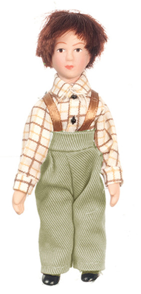 OakridgeStores.com | AZTEC - Victorian Boy With Green Pants - 1" Scale Dollhouse Miniature (G7655A) 717425576552