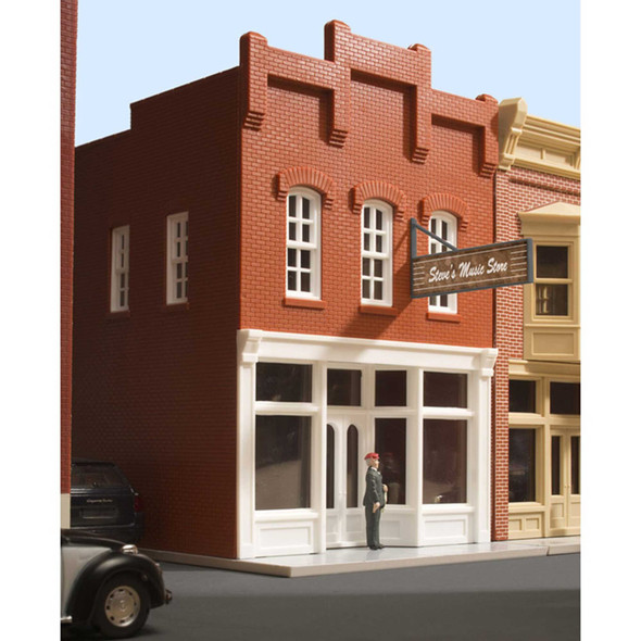 OakridgeStores.com | ATLAS - O Scale Steve's Music Store Shop Building Kit (66911) 840245204128