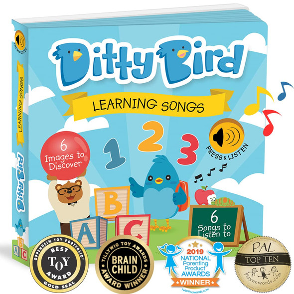 OakridgeStores.com | DITTY BIRD - Learning Songs Song Book - Award Winning Sound Book for Toddlers and Babies (DB003) 9780994606792