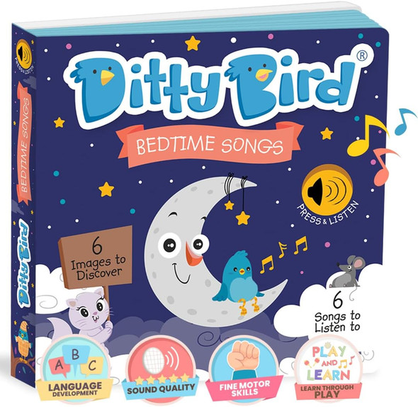 OakridgeStores.com | DITTY BIRD - Bedtime Songs Song Book - Award Winning Sound Book for Toddlers and Babies (DB004) 9780648268567