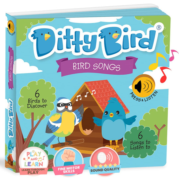 OakridgeStores.com | DITTY BIRD - Bird Songs Sound Book - Award Winning Sound Book for Toddlers and Babies (DB009) 9780648268543