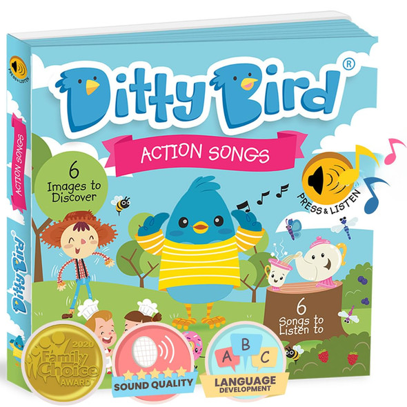 OakridgeStores.com | DITTY BIRD - Actions Songs Sound Book - Award Winning Sound Book for Toddlers and Babies (DB013) 0648268586