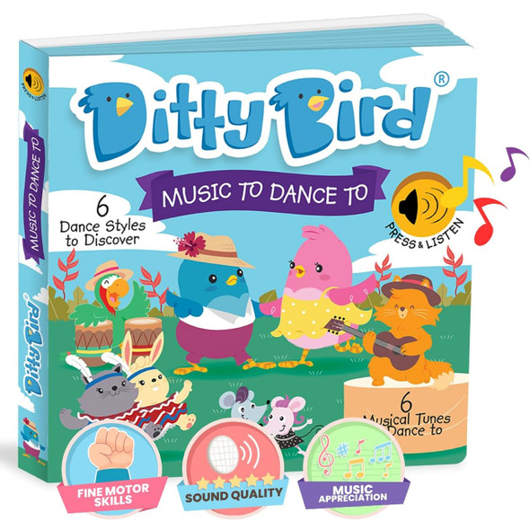 OakridgeStores.com | DITTY BIRD - Music to Dance To Sound Book - Award Winning Sound Book for Toddlers and Babies (DB014) 9780648268574