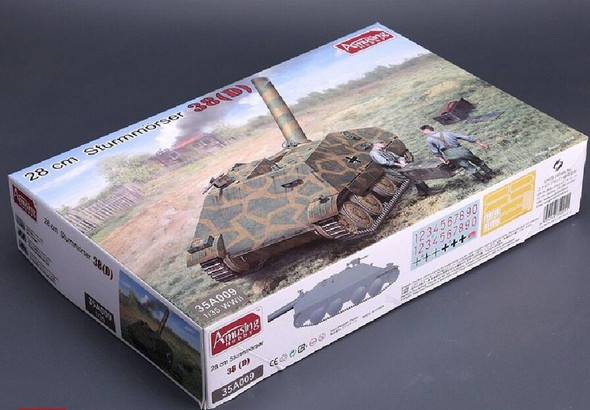 RESALE SHOP - Amusing 35A009 38D 280mm Tank Scale 1/35 Hobby Plastic Kit NEW [U3]