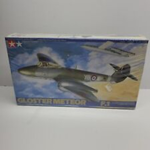 RESALE SHOP - 1997 Tamiya British Gloster Meteor F1 Fighter 1/48 Scale Airplane Model Kit [U2]