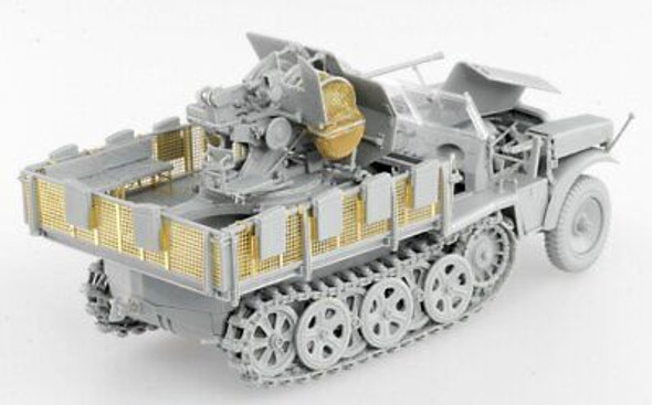 RESALE SHOP - Dragon Models United Kingdom 1:35 Sd.Kfz.10/5 fur 2cm FlaK 38 New [U5]