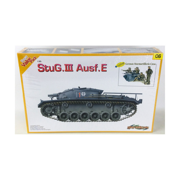 RESALE SHOP - Dragon Models Orange Box Military 1:35 StuG.III Ausf. E w/Crew SW [U2]