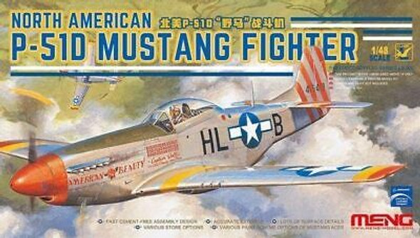 RESALE SHOP - MENG LS-006 North American P-51D Mustang Fighter Plastic Model Kit [U2]